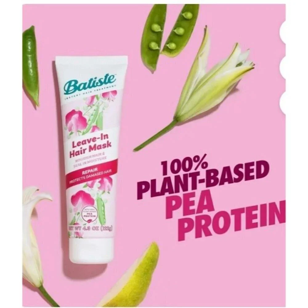 Batiste Heat Protectant Hair & Leave In Conditioner Dry or Wet Hair Mask 4.3oz.